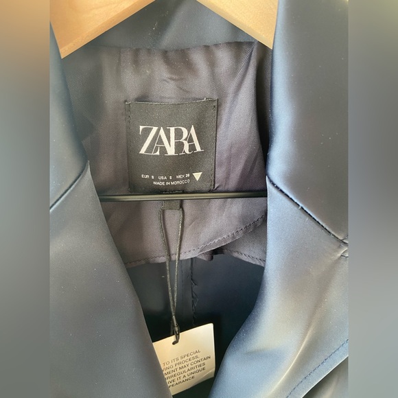 S 🔖 ZARA Blazer Navy - Picture 4 of 6